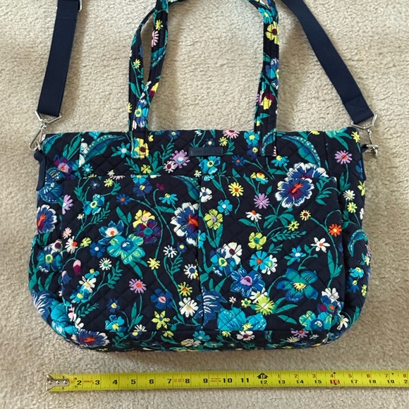 Vera Bradley Computer Bag, Diaper Bag, Retired Pattern Moonlight Garden - Picture 9 of 11